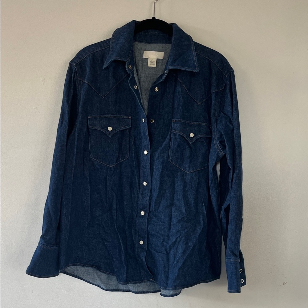 COS | Denim Shirt with Pearl Snaps